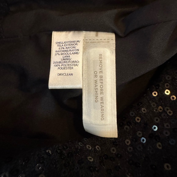 LOFT Midnight Sequin A-Line Skirt - Picture 8 of 8